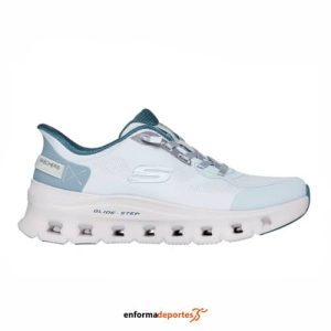 Zapatilla mujer Skechers Glide-Step Pro-Pure Motion | BLUE MESH/MULTI TRIM