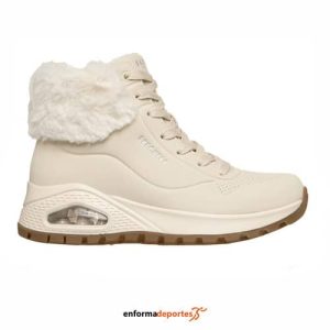 Bota Mujer skechers Uno Rugged – Fall Air | OFF WHITE DURABUCK/FAUX F