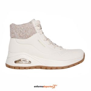 ZAPATILLA MUJER SKECHERS UNO RUGGED | NATURAL DURALEATHER/SWEAT