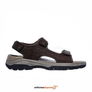 Sandalias Hombre Skechers Tresmen-Garo | CHOCOLATE SYNTHETIC