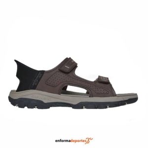 Sandalias hombre Skechers Tresmen – Reece | CHOCOLATE SYNTHETIC
