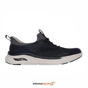 ZAPATILLA HOMBRE SKECHERS ARCH FIT CROSSER – E | BLACK KNIT / SYNTHETIC