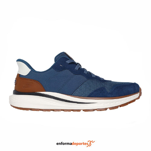 ZAPATILLA HOMBRE SKECHERS SLADE ULTRA-MERCER | BLUE LEATHER / MESH