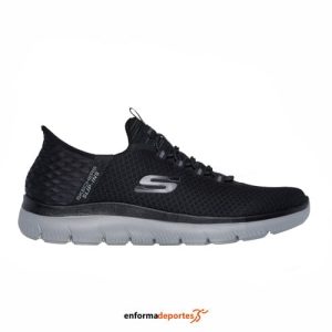 ZAPATILLA HOMBRE SKECHERS SUMMITS – HIGH RANGE | BLACK MESH/TRIM