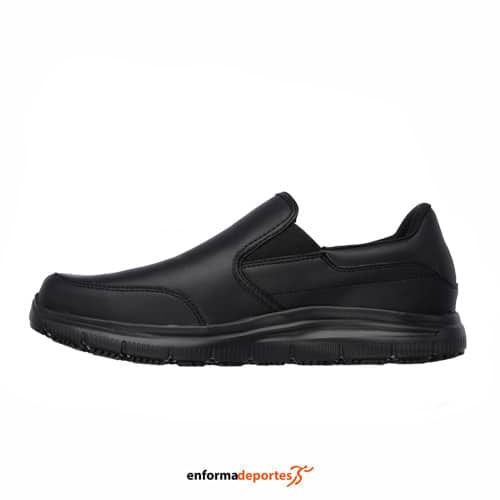 ZAPATILLA HOMBRE SKECHERS FLEX ADVANTAGE SR-BRONWOOD | BLACK LEATHER - Imagen 3
