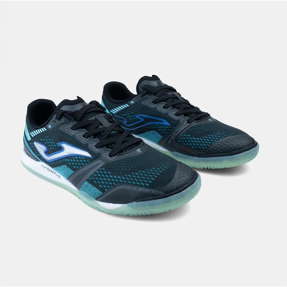 Zapatillas Futbol Sala Skilful 2501 IN Negro Celeste - Imagen 3