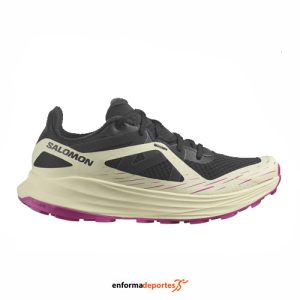 ZAPATILLA MUJER SALOMON ULTRA FLOW | BLACK/TRANSPARENT YELLOW/