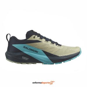 ZAPATILLA HOMBRE SALOMON SENSE RIDE 5 | ALFALFA/CARBON/PEACOCK BL
