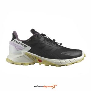 Zapatilla Mujer Salomon Supercross 4 Gtx | BLACK/VANILLA ICE/ORCHID