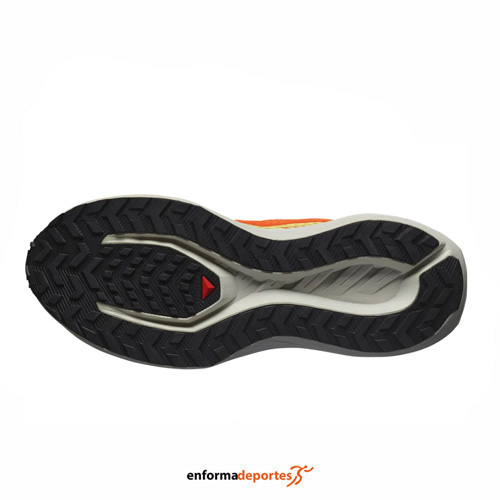 Zapatilla hombre Salomon Drx Defy Gravel | RED ORANGE/SHARP GREEN/DA - Imagen 4
