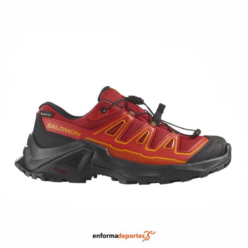 Zapatilla junior Salomon X Ultra Gtx | BIKING RED/BLACK/FLAME SC - Imagen 2