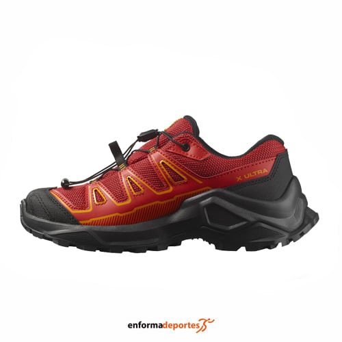 Zapatilla junior Salomon X Ultra Gtx | BIKING RED/BLACK/FLAME SC - Imagen 3