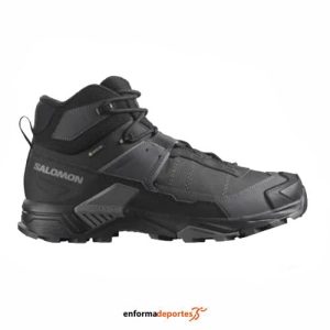 Bota hombre Salomon x Ultra 5 Mid Wide Gtx | BLACK/ASPHALT/CASTLEROCK