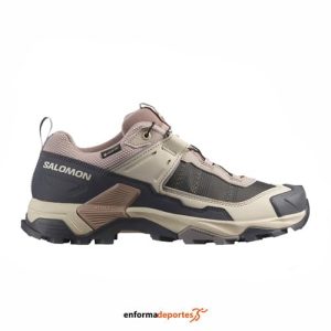 Zapatilla Mujer Salomon X Ultra 5 Gtx | ETHEREA/NINE IRON/GULL