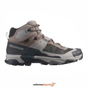 Bota hombre Salomon X Ultra 5 Mid Gtx | IRON/DARK NAVY/GULL