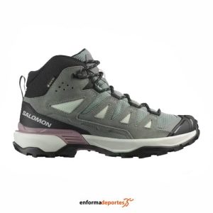 Bota mujer Salomon X Ultra 360 Ltr Mid Gtx | GREEN MILIEU/SEDONA SAGE/