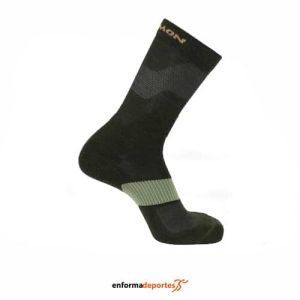 CALCETINES SALOMON  X ULTRA CREW PEAT | PEAT/DEEP LICHEN GREEN/KE