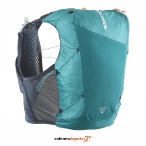 CHALECO HIDRATACION SALOMON ACTIVE SKIN 12 SET | TAHITIAN TIDE/CARBON/PEAC