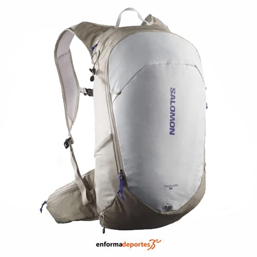 Mochila unisex Salomon Trailblazer 20 | VINTAGE KHAKI/GLACIER GRA - Imagen 2