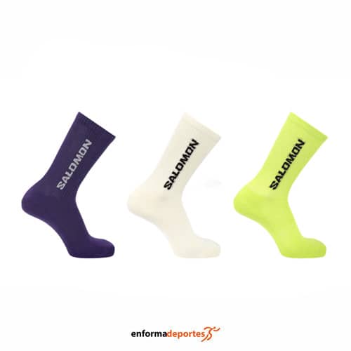 Calcetines Salomon Everyday Crew | VANILLA ICE/ACID LIME/DEE