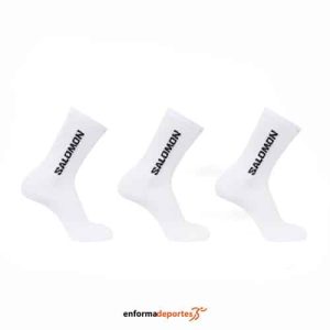 Calcetines unisex Salomon Everyday Lite Crew | WHITE/