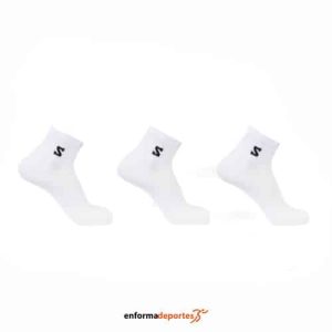 Calcetines unisex Salomon Everyday Lite Quarter | WHITE/