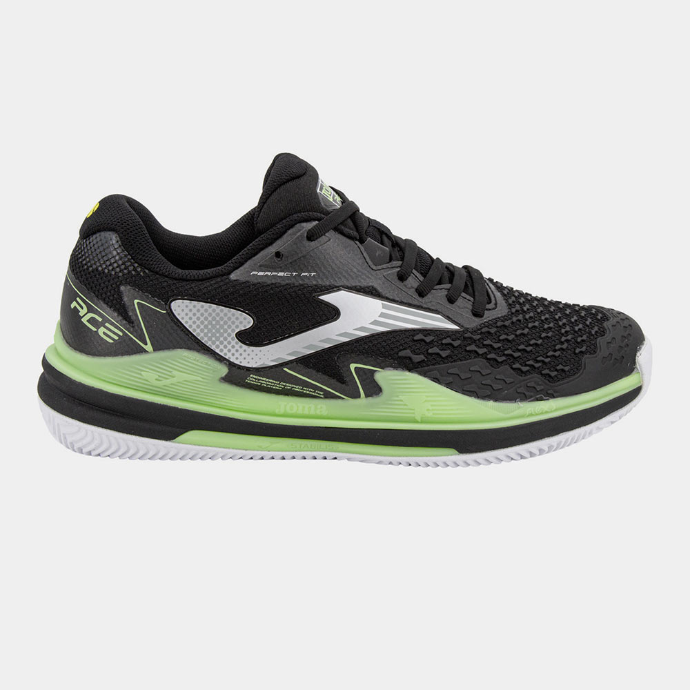 Zapatillas Tenis ACE Men 2501 C Negro Verde - Imagen 2