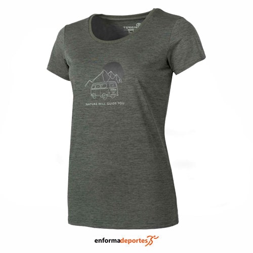 CAMISETA MUJER TERNUA LOGNA 3.0 | 2463 VERDE BOSQUE - Imagen 2
