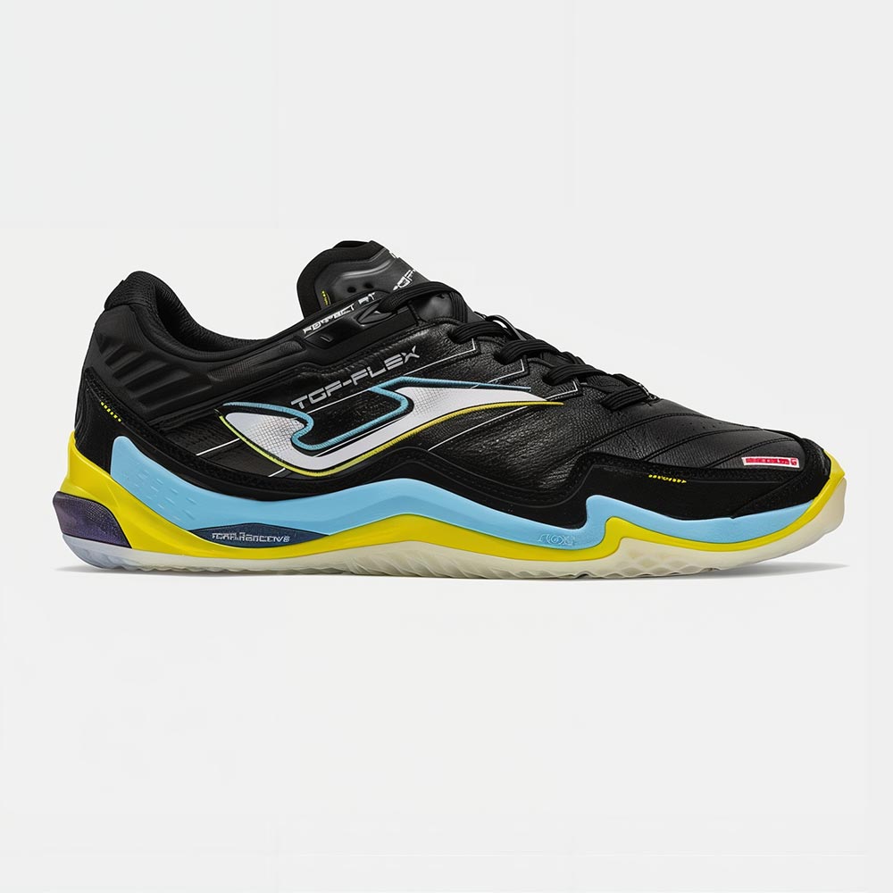 Zapatillas Futbol Sala Top Flex Ultimate 2601 IN Negro Celeste - Imagen 2