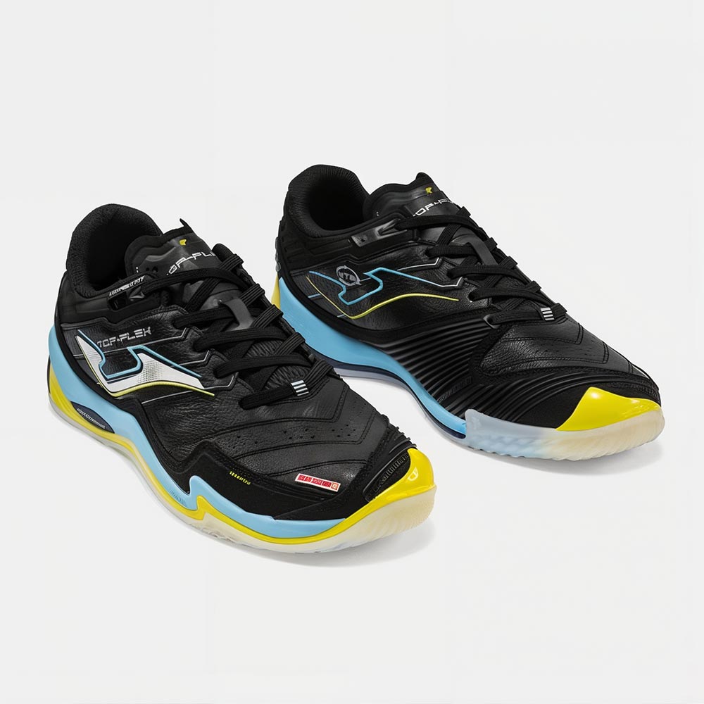 Zapatillas Futbol Sala Top Flex Ultimate 2601 IN Negro Celeste - Imagen 3