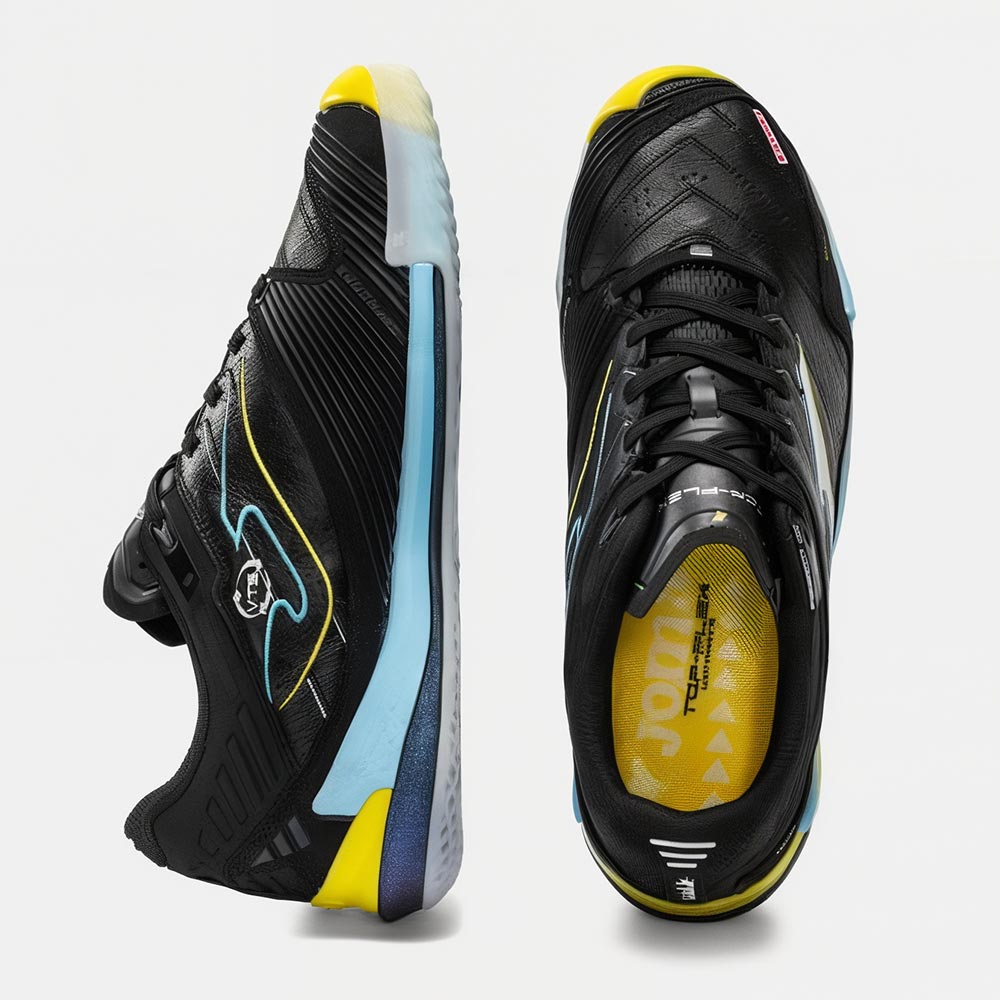 Zapatillas Futbol Sala Top Flex Ultimate 2601 IN Negro Celeste - Imagen 5