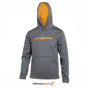 SUDADERA HOMBRE TRANGO LOGIN | GRIS/NARANJA