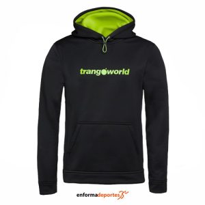 SUDADERA HOMBRE TRANGO LOGIN | NEGRO/VERDE