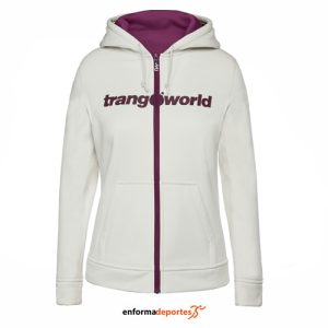 SUDADERA MUJER TRANGO LIENA | CRUDO/MORADO