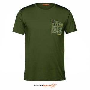 Camiseta hombre Trango Dzuko | VERDE OSCURO