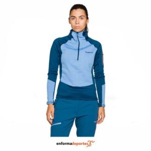Pullover Mujer Trango Brenta | AZUL CLARO/AZUL OSCURO