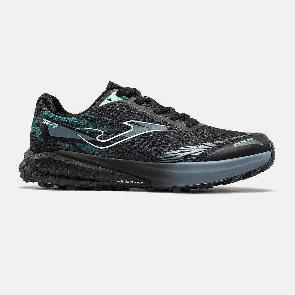 Zapatillas Trail Running Tr-7 2601 Negro Turquesa
