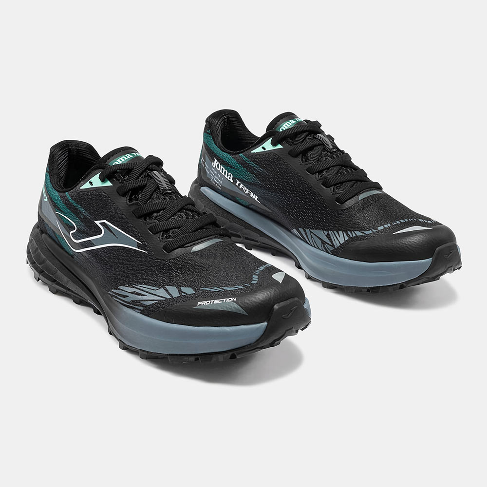 Zapatillas Trail Running Tr-7 2601 Negro Turquesa - Imagen 3