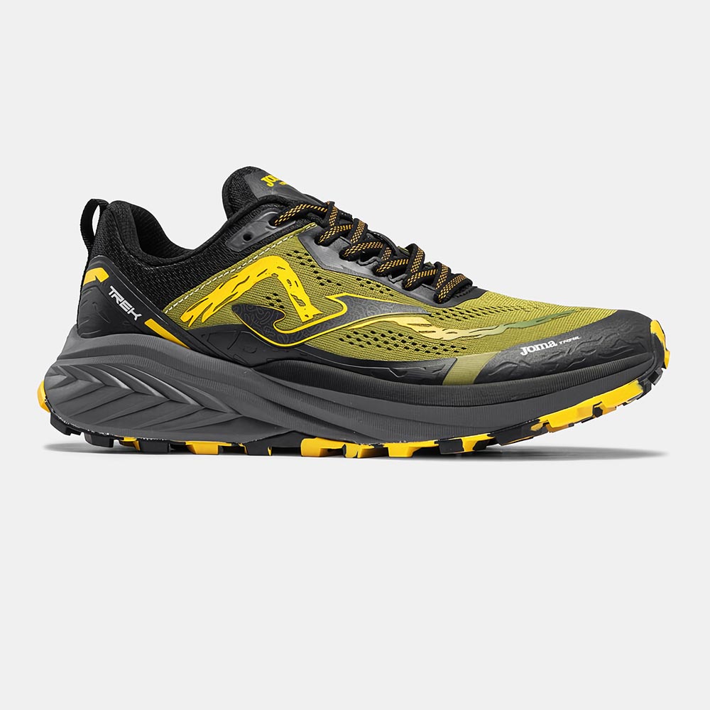 Zapatillas Trail Running Trek Men 2623 Verde Amarillo Negro