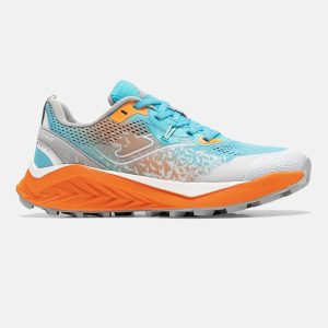 Zapatillas Trail Running Tundra Lady 2616 Celeste Gris Naranja