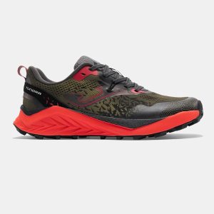 Zapatillas Trail Running Tundra 2623 Verde Rojo Negro