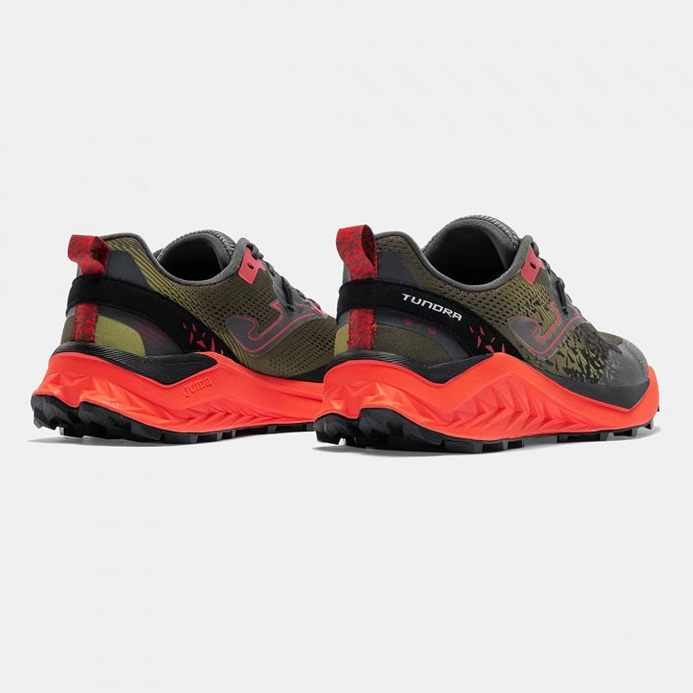 Zapatillas Trail Running Tundra 2623 Verde Rojo Negro - Imagen 6
