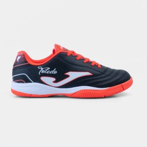Zapatillas Futbol Sala Toledo Jr 2601 IN Negro Rojo