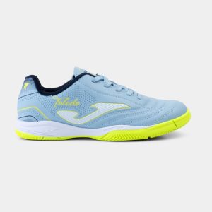 Zapatillas Futbol Sala Toledo JR 2605 IN Celeste Verde Plomo