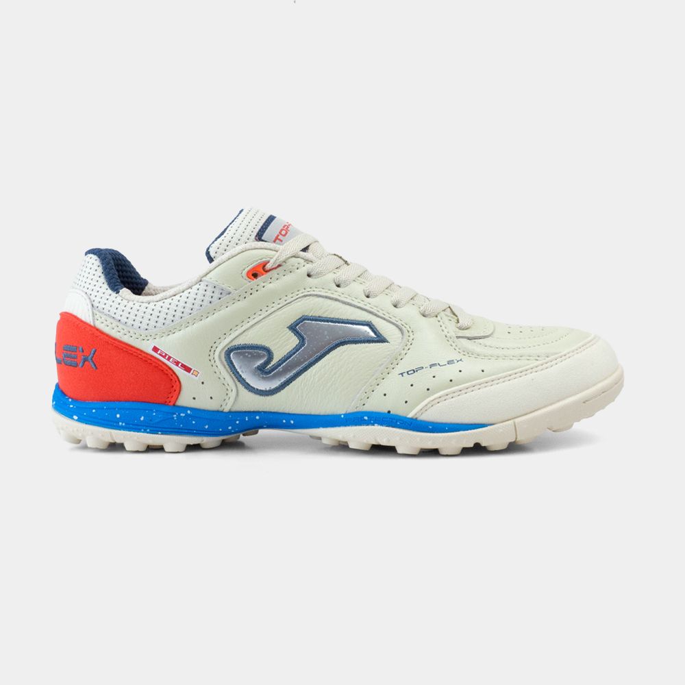 Zapatillas Futbol Top Flex 2625 TF Beige Naranja