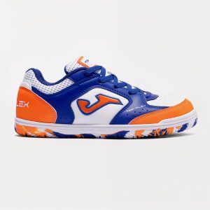 Zapatillas Futbol Sala Top Flex JR 2616 IN Azul Blanco Naranja