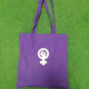 BOLSA TELA (TOTE BAG) PUÑO. MORADA