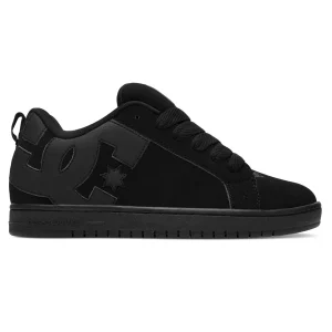 TENIS DC SHOES COURT GRAFFIK PARA CABALLERO COLOR NEGRO MONOCROMO
